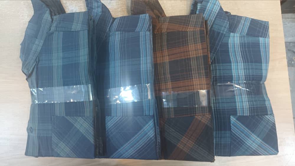 پیراهن صابونی تک جیب سایز بزرگ